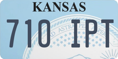 KS license plate 710IPT