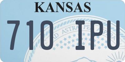 KS license plate 710IPU