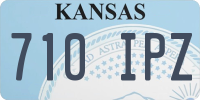KS license plate 710IPZ
