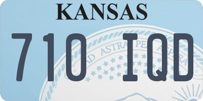 KS license plate 710IQD