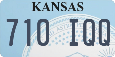 KS license plate 710IQQ