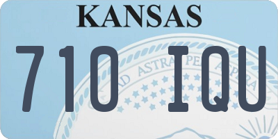 KS license plate 710IQU
