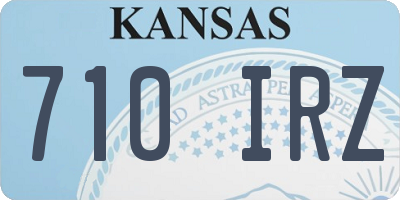 KS license plate 710IRZ