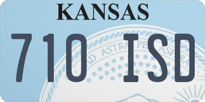 KS license plate 710ISD
