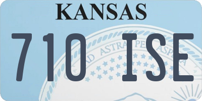 KS license plate 710ISE