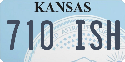 KS license plate 710ISH
