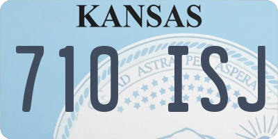 KS license plate 710ISJ