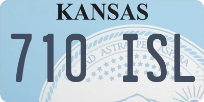 KS license plate 710ISL