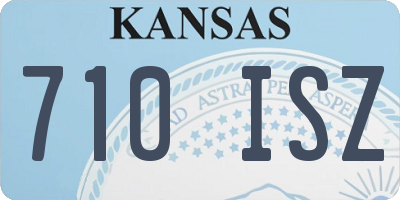 KS license plate 710ISZ
