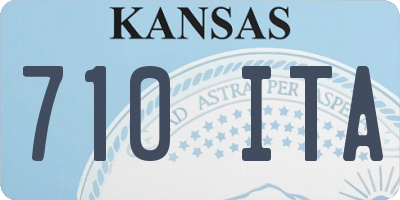 KS license plate 710ITA