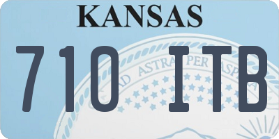 KS license plate 710ITB