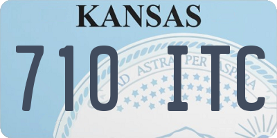 KS license plate 710ITC