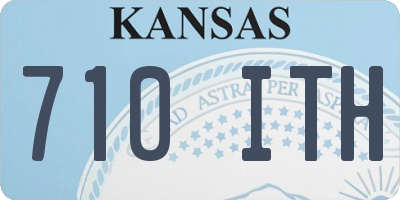 KS license plate 710ITH