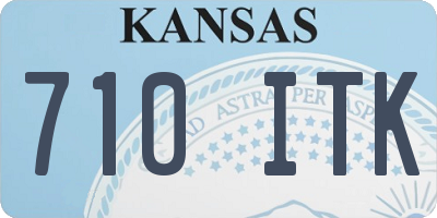 KS license plate 710ITK