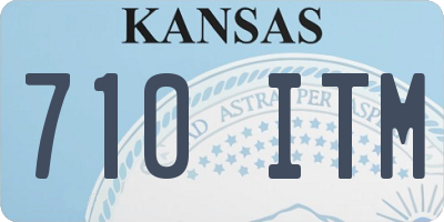 KS license plate 710ITM