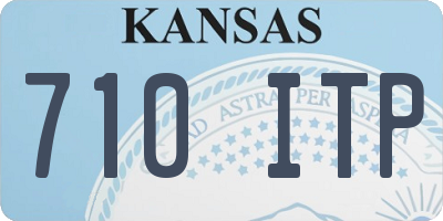 KS license plate 710ITP