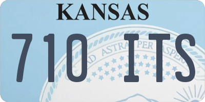 KS license plate 710ITS