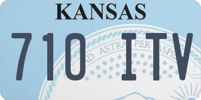 KS license plate 710ITV