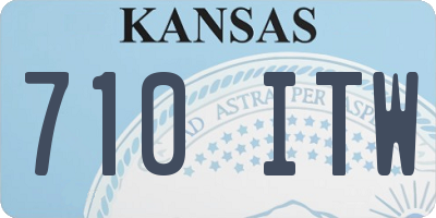 KS license plate 710ITW