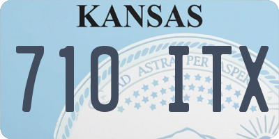 KS license plate 710ITX