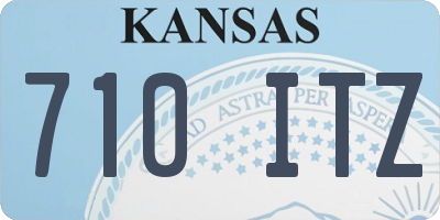 KS license plate 710ITZ