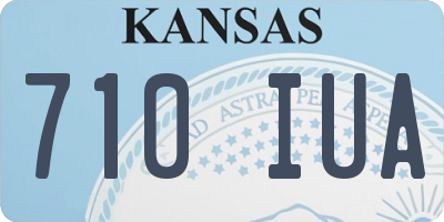 KS license plate 710IUA
