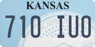 KS license plate 710IUO