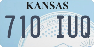 KS license plate 710IUQ
