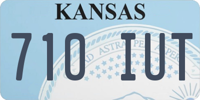 KS license plate 710IUT