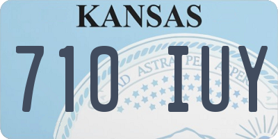 KS license plate 710IUY
