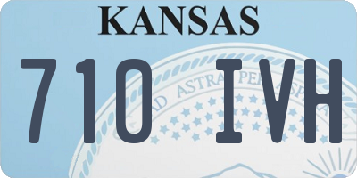 KS license plate 710IVH