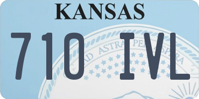 KS license plate 710IVL