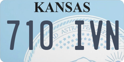 KS license plate 710IVN