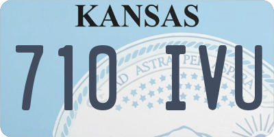KS license plate 710IVU
