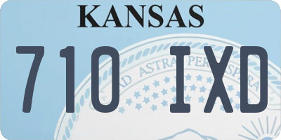 KS license plate 710IXD