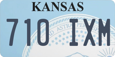 KS license plate 710IXM
