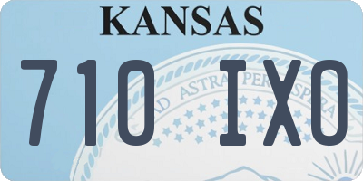 KS license plate 710IXO