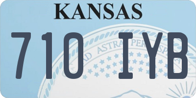 KS license plate 710IYB