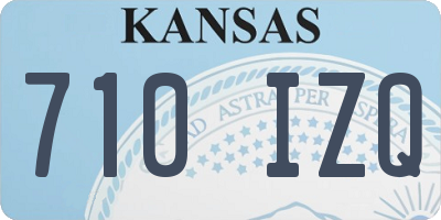 KS license plate 710IZQ