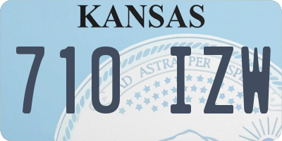 KS license plate 710IZW