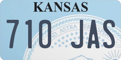 KS license plate 710JAS