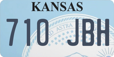 KS license plate 710JBH