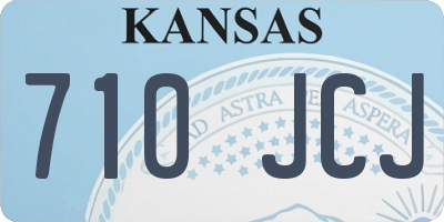 KS license plate 710JCJ