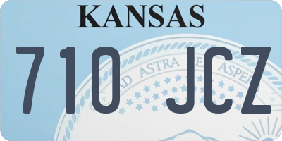 KS license plate 710JCZ
