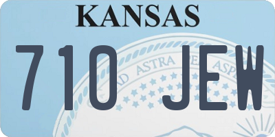 KS license plate 710JEW