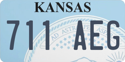 KS license plate 711AEG