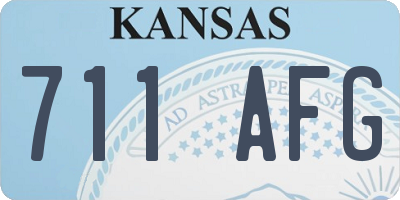 KS license plate 711AFG