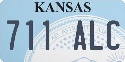 KS license plate 711ALC