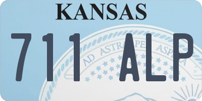 KS license plate 711ALP