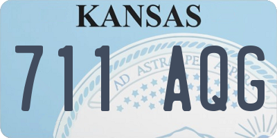 KS license plate 711AQG